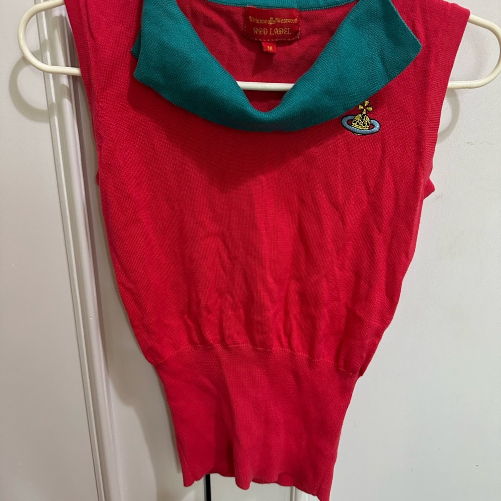 Vivienne Westwood vest tank top sweater XS S brand new color block